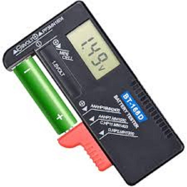 Digital LCD Battery Volts Tester – AA/AAA/C/D/9V/Button Cell