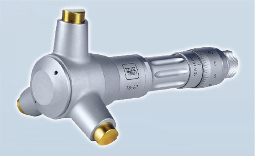 TESA Three-Point Internal Micrometer (70–80mm) Precision Bore Measuring Tool
